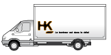 logo hk courses sur camionnette